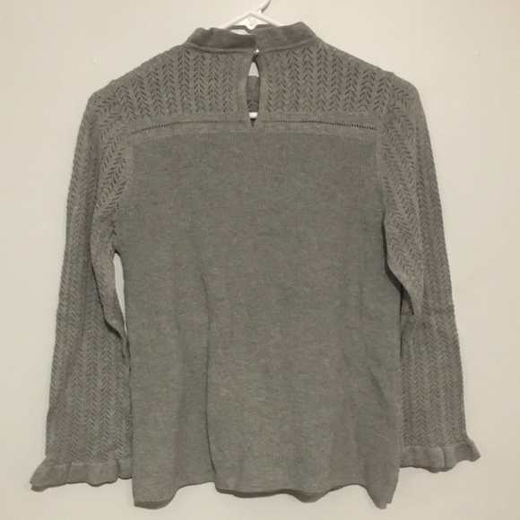 LOFT Gray Knit Sweater - Picture 2 of 4